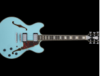 Полуакустическая электрогитара DAngelico Premier DC Sky Blue