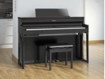 Цифровое пианино Roland HP704 PE - чёрный полированный