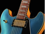 Полуакустическая гитара Harley Benton HB-35 Plus Metallic Blue
