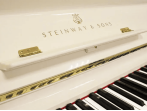 Пианино Steinway & Sons K 132 (BU) белое, полированное