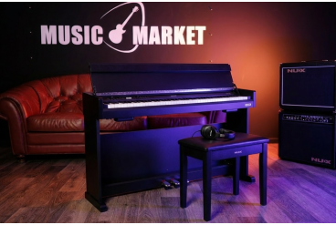 NCK-330-BK Цифровое пианино на стойке с педалями, черное, Nux