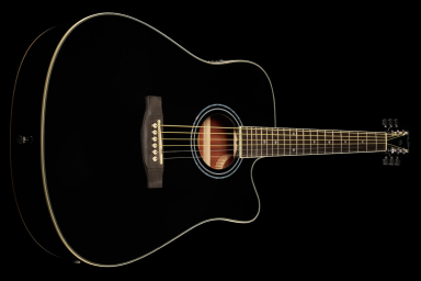 Электроакустическая гитара Harley Benton D-120CE BK