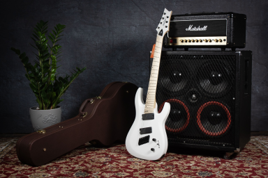 Электрогитара с чехлом Harley Benton R-457MN WH MultiScale