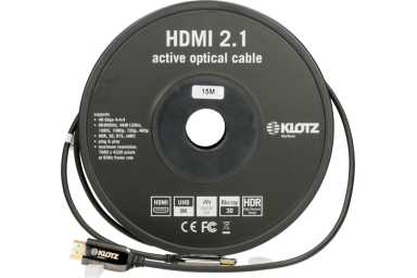 Кабель HDMI оптический, 15 м, Klotz FOAUH015