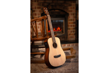 Earth-GO-OP-wbag Earth Series Трансакустическая гитара, цвет натуральный, с чехлом, Cort