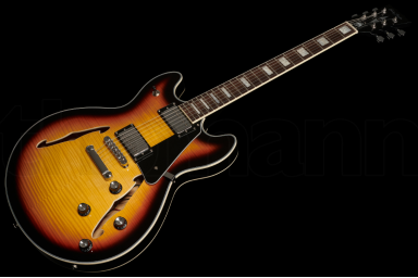 Полуакустическая гитара Harley Benton HB-35Plus Vintage Burst