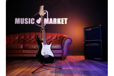 G200-BLK G Series Электрогитара, черная, Cort
