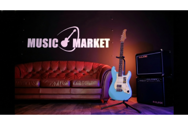 S800-Standard-800-BL Электрогитара с встроенным процессором, синяя, GTRS