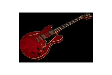 Полуакустическая гитара DAngelico Excel DC Trans Cherry