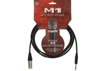 Кабель микрофонный XLRm-6.35мм, 1м, Klotz M1 M1MS1K0100