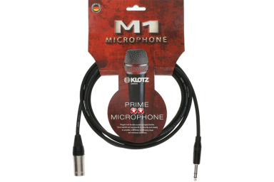 Кабель микрофонный XLRm-6.35мм, 1м, Klotz M1 M1MS1K0100
