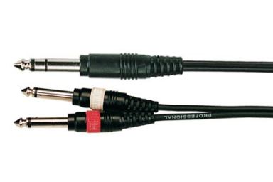 Кабель акустический, 6,35мм, стерео - 2х6,35мм, моно, 3м, Soundking BB314-3M