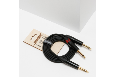 Y-кабель 6,3мм стерео - 2х6,3мм моно, 2м, SHNOOR JS2JM-2m