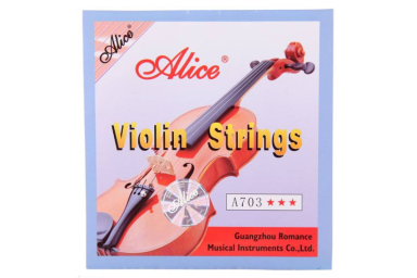 Комплект струн для скрипки, никель Alice A703