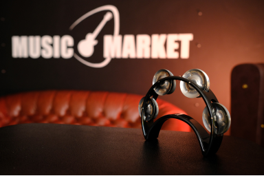 Тамбурин "Одинокий месяц" 4 пары бубенцов, Alice ATB009