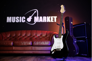 Электрогитара леворукая Caraya E200LF-BK