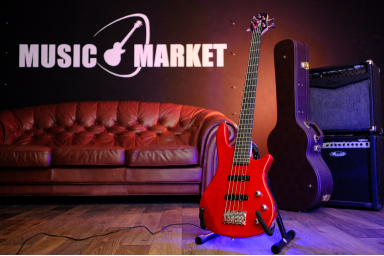 Бас гитара Clevan CBB-10/5-MRD