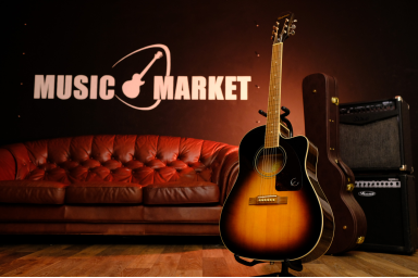 Акустическая гитара EPIPHONE AJ-220SCE Vintage Sunburst