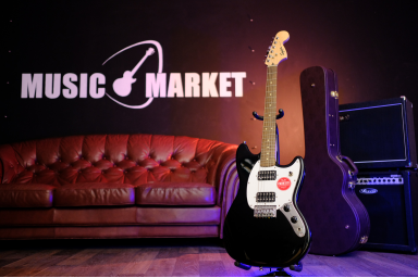 Электрогитара FENDER SQUIER BULLET MUSTANG HH BLK
