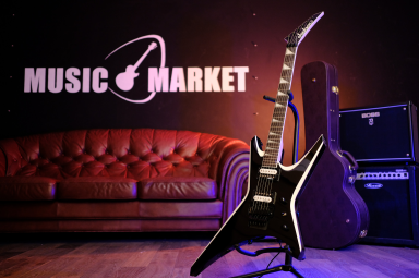 Электрогитара Jackson JS32 WR, AH FB - BLACK W/WHITE BEVELS