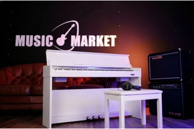 WK-310-White Цифровое пианино на стойке с педалями, белое, Nux