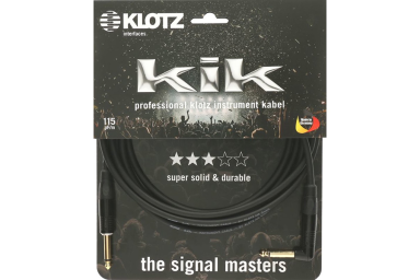 Кабель инструментальный 4,5м, прямой/угловой коннекторы, Klotz KIKKG4.5PRSW KIK