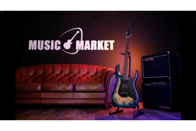 M810-BLBT Modern Электрогитара с встроенным процессором, синяя, GTRS