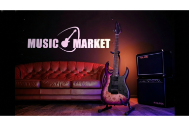 M810-PUBT Modern Электрогитара с встроенным процессором, фиолетовая, GTRS