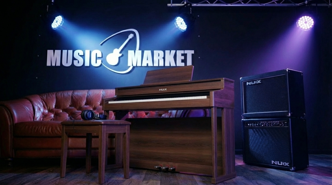 NCK-430-WN Цифровое пианино на стойке с педалями, цвет орех, Nux