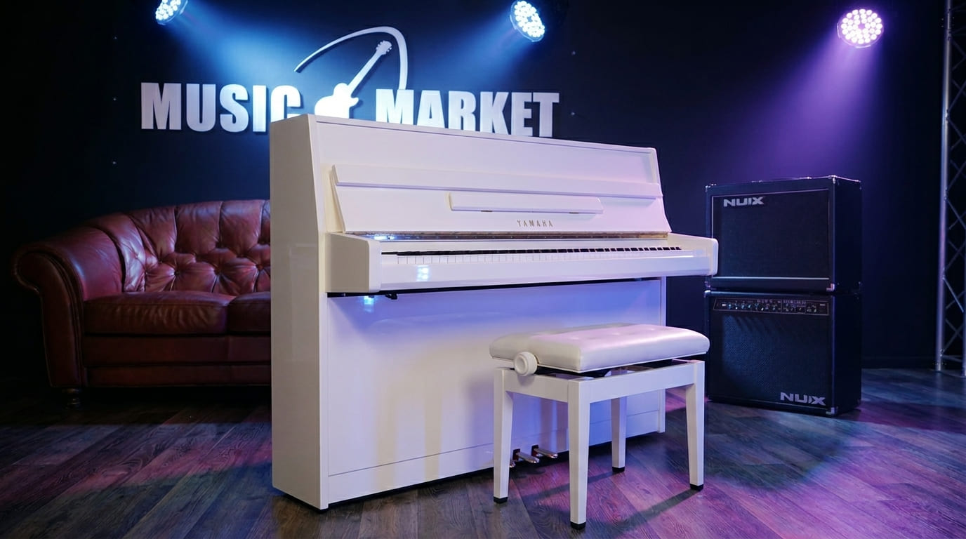 Акустическое пианино YAMAHA JU109PWH (белый полированный)
