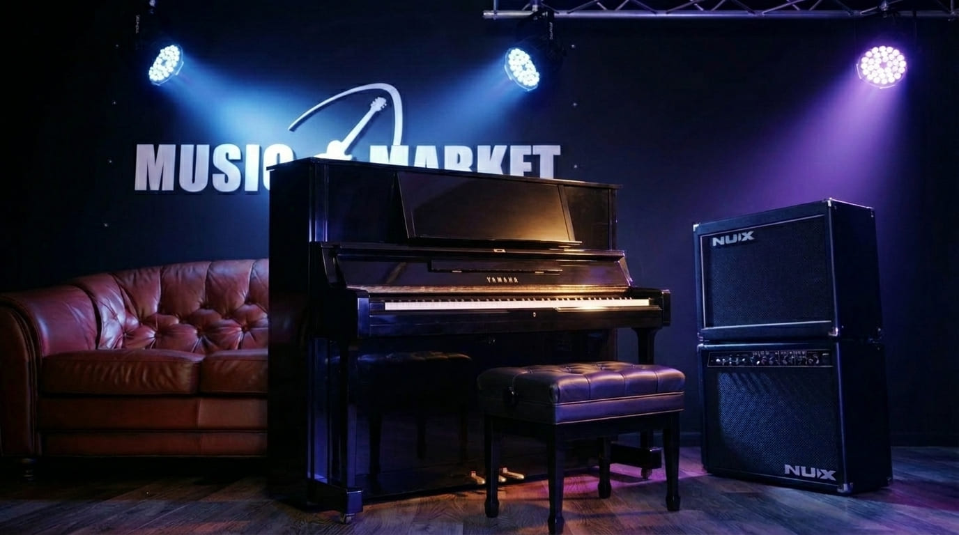 Акустическое пианино Yamaha YC121EX PEM - чёрный полированный