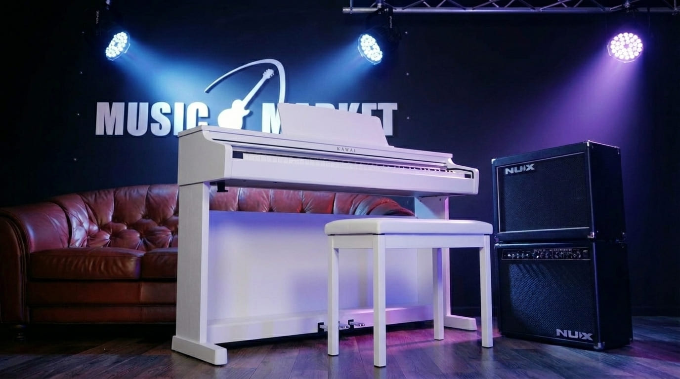 Цифровое пианино с банкеткой Kawai CX202 W