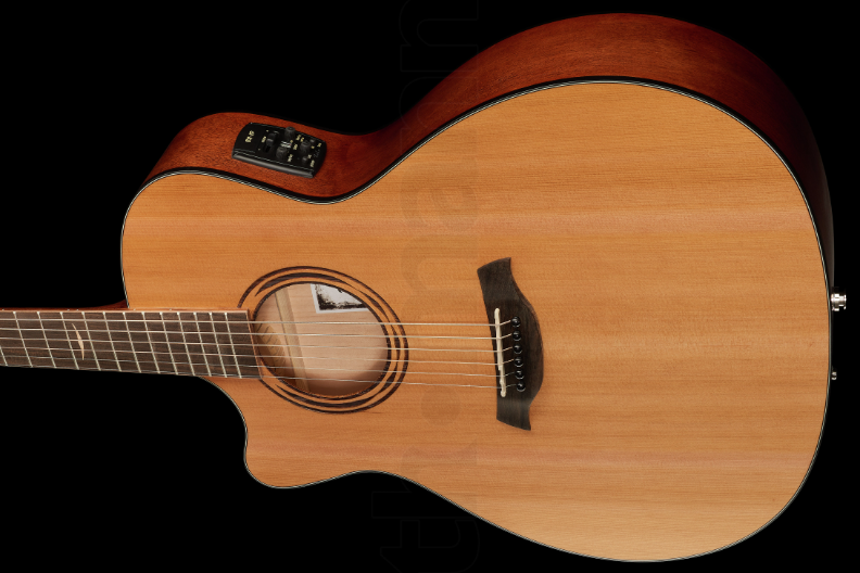 Электроакустическая гитара леворукая BATON ROUGE AR21C/ACE-L