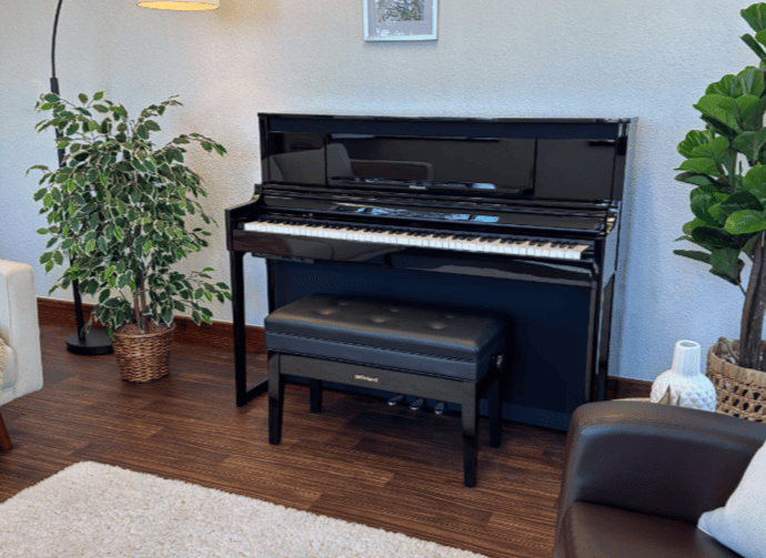 Цифровое пианино Roland LX-6 PE - чёрный полированный