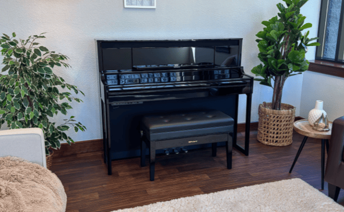 Цифровое пианино Roland LX-6 PE - чёрный полированный