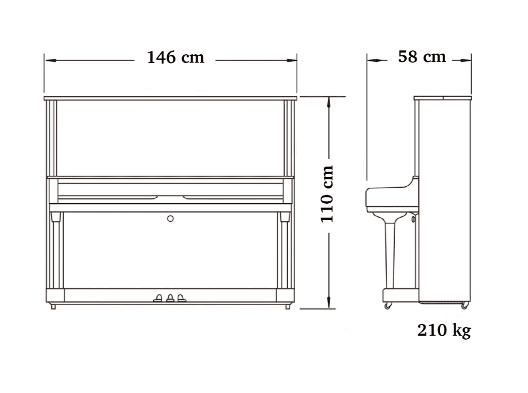 Акустическое пианино Grace UP-110 WA