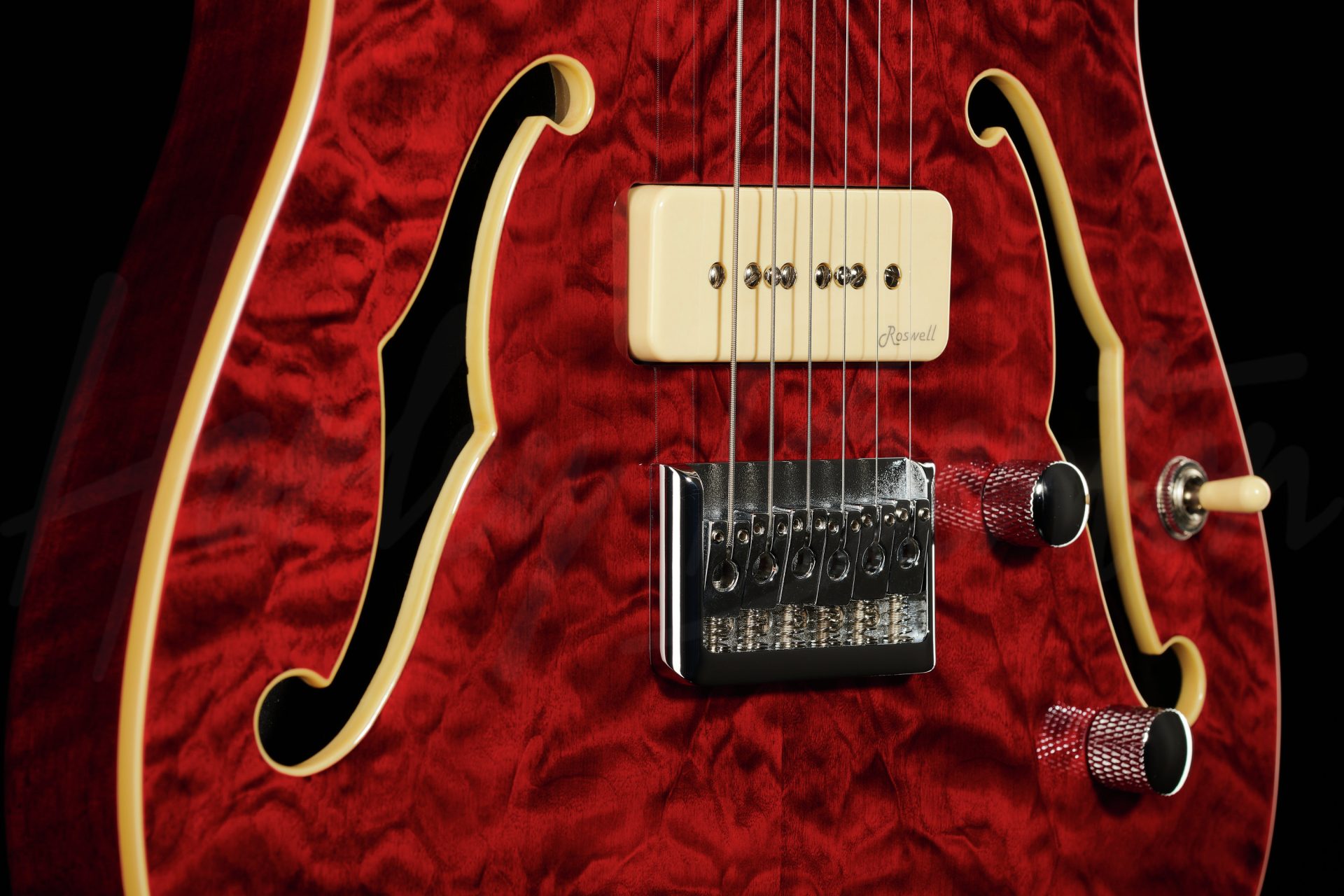 Электрогитара Harley Benton TE-90QM Trans Red