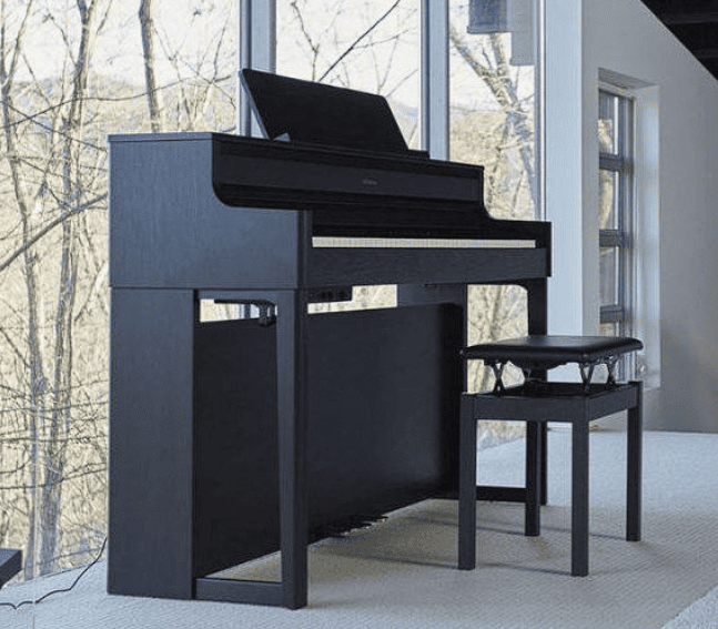 Цифровое пианино Roland HP704 PE - чёрный полированный