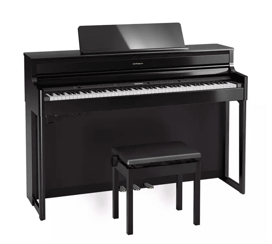 Цифровое пианино Roland HP704 PE - чёрный полированный