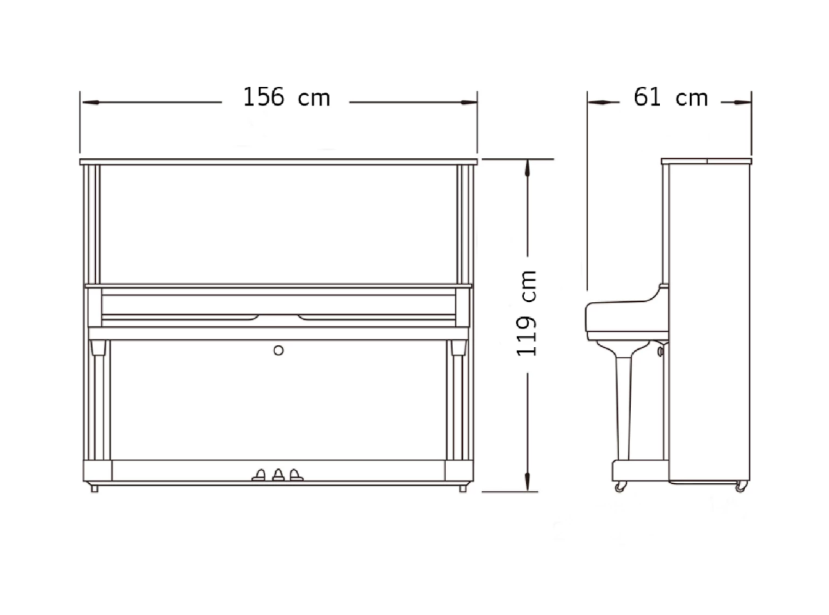 Акустическое пианино Yamaha YZ119 PE