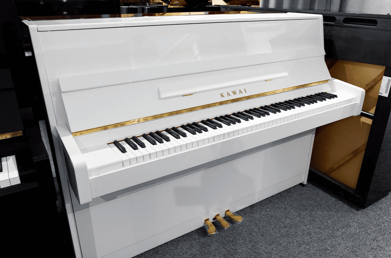 Акустическое пианино Kawai K-15E WH/P - белый полированный