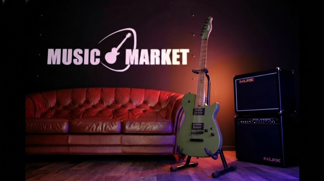 MBM-2H-B-SUS-SOG META Series Электрогитара, зеленая, Cort