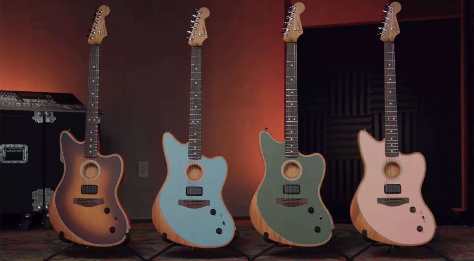 Электрогитара / акустическая гитара Fender Acoustasonic Player Jazzm 2TS