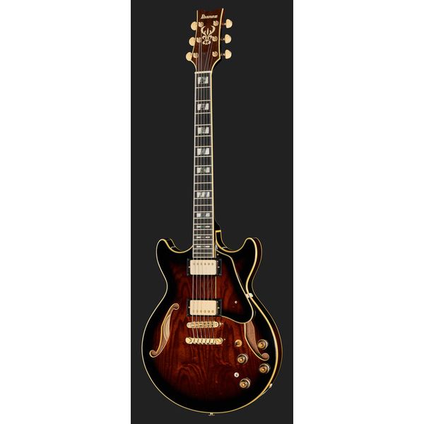 Полуакустическая гитара Ibanez AM153QA-DBS