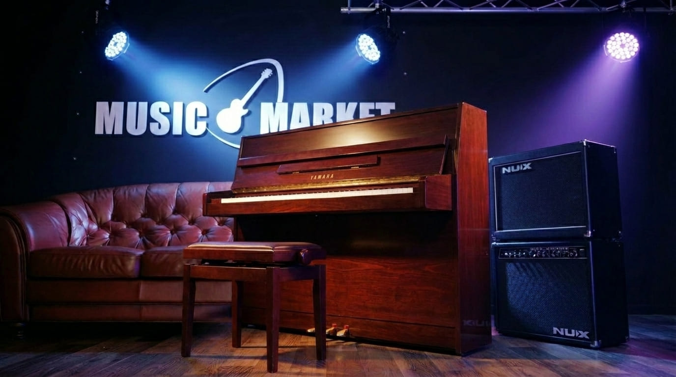 Акустическое пианино Yamaha JU109 PM - красное дерево полированный