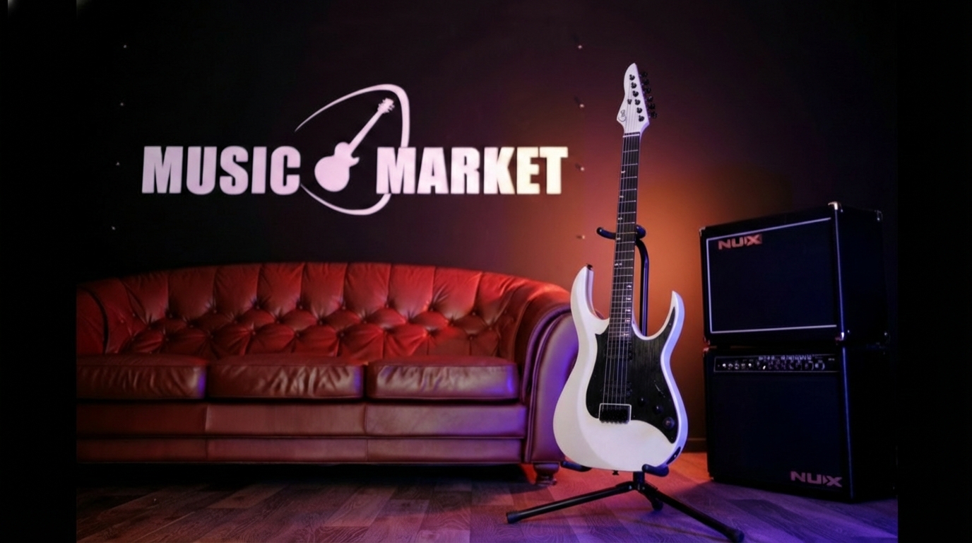 M800-Modern-800-PWH Электрогитара, белая, GTRS