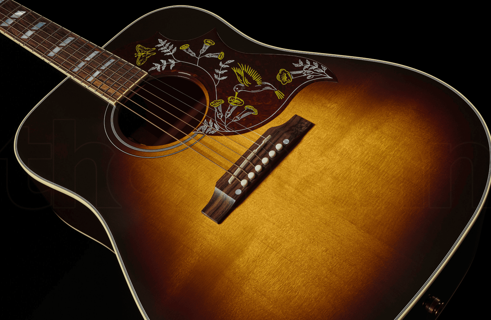 Электроакустическая гитара Gibson Hummingbird Standard Vintage Sunburst