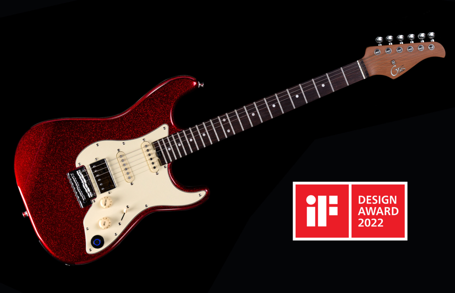 S800-Standard-800-RD Электрогитара с встроенным процессором, красная, GTRS