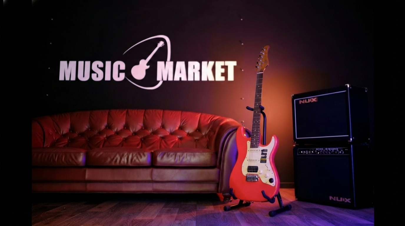 P800-Professional-800-RD Электрогитара с встроенным процессором, красная, GTRS