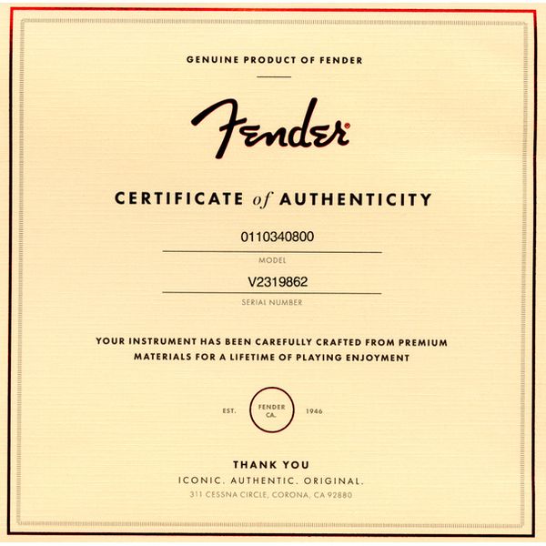 Электрогитара Fender AV II 66 JAZZMASTER RW WT3TB